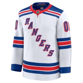 Mænd NHL New York Rangers Trøje Tilpasset 2024-25 Fanatics Premium Hvid Udebane